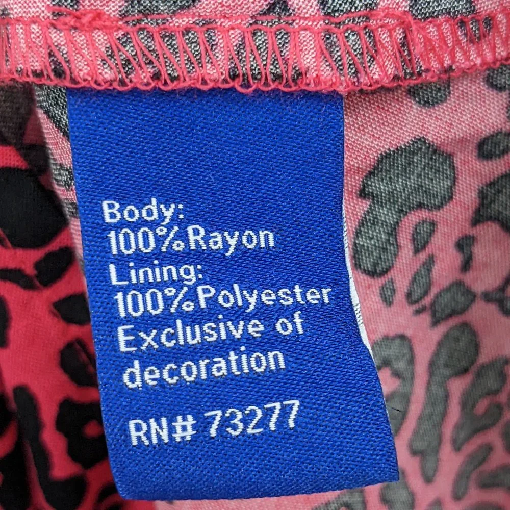 NEW APT. 9 WOMEN'S PINK & BLACK PRINT SPAGHETTI STRAP SUNDRESS SIZE M